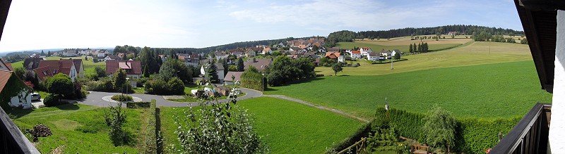 Herrlicher Ausblick von der Appartement-Loggia aus