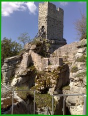 Burg-Innenhof, ehemaliger Wohnbereich