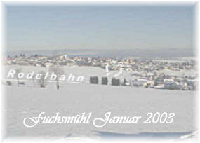 Winterblick vom Steinwald zum Ferienhaus; in der Ferne der Oberpflzer Wald/ Tschechien